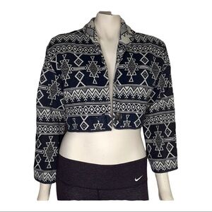 Flashback Aztec Cropped Blazer sz m